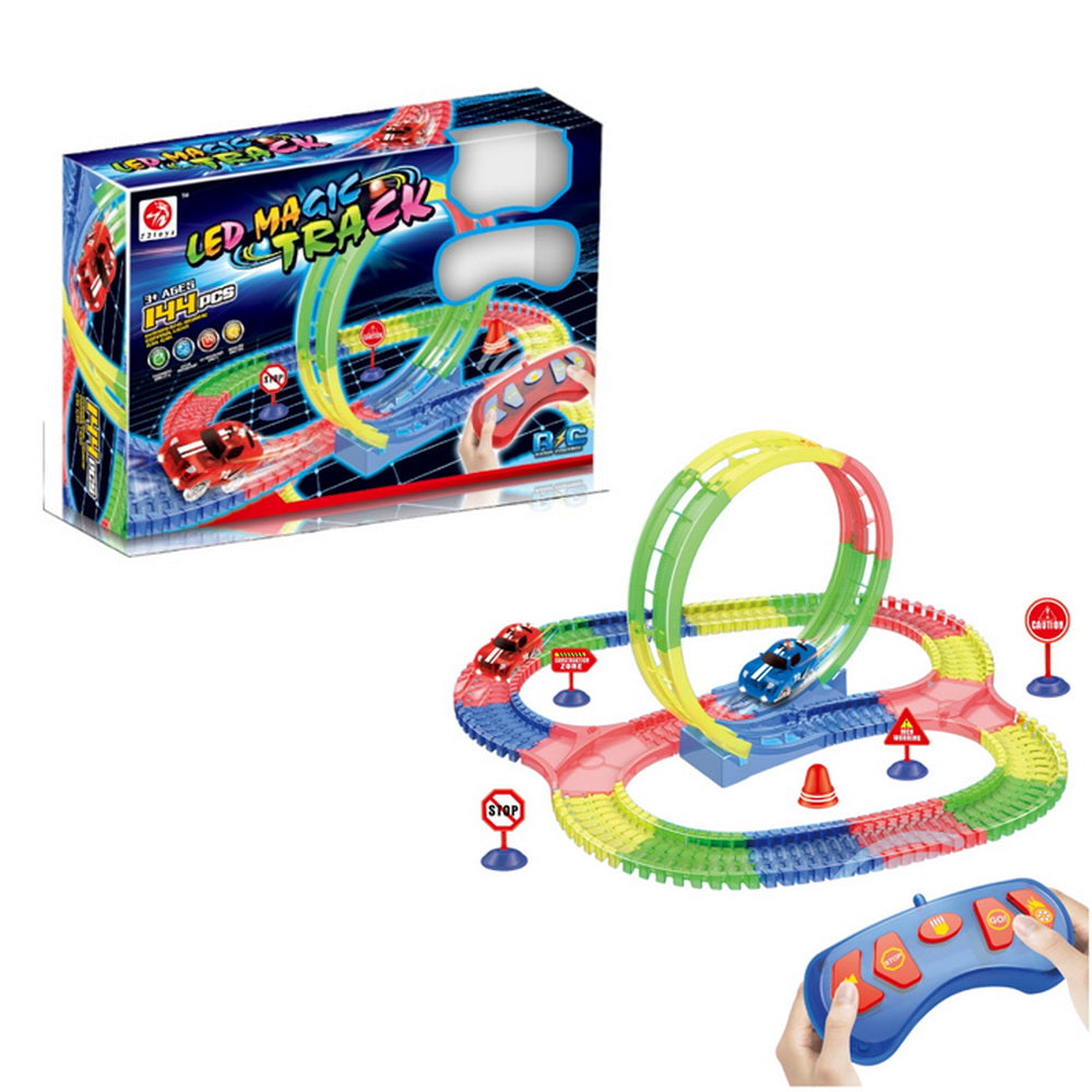 Pista Luminosa LED Magic Track 144 Piezas Radio Control