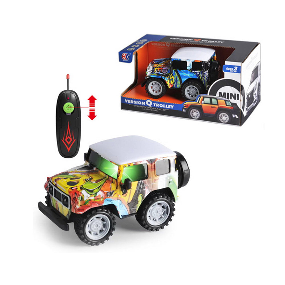 Jeep Radio Control Mini Todo Terreno Diseño Graffiti 3+