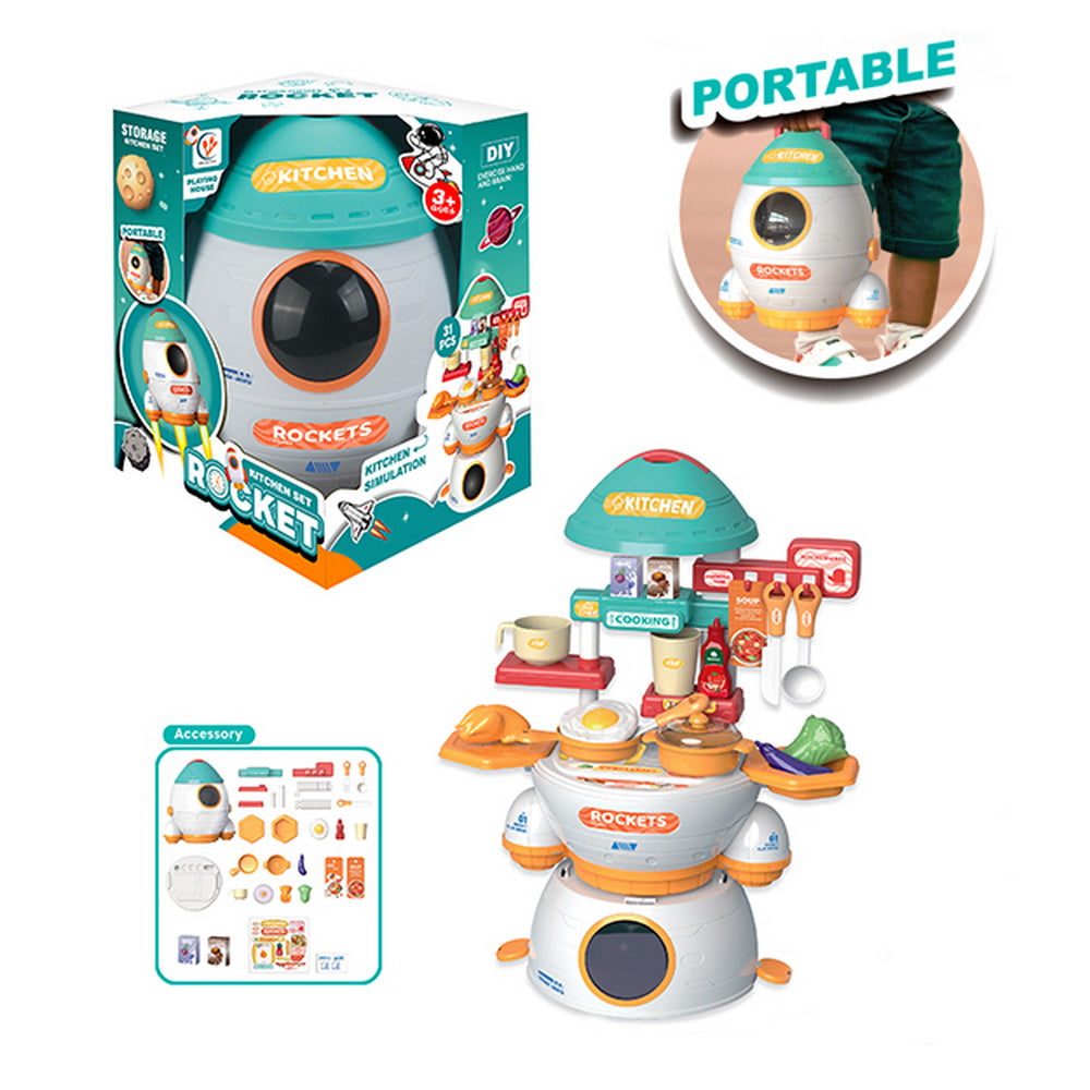 Cohete Transforma Cocina 31 Pcs Set Juego de Roles 3+