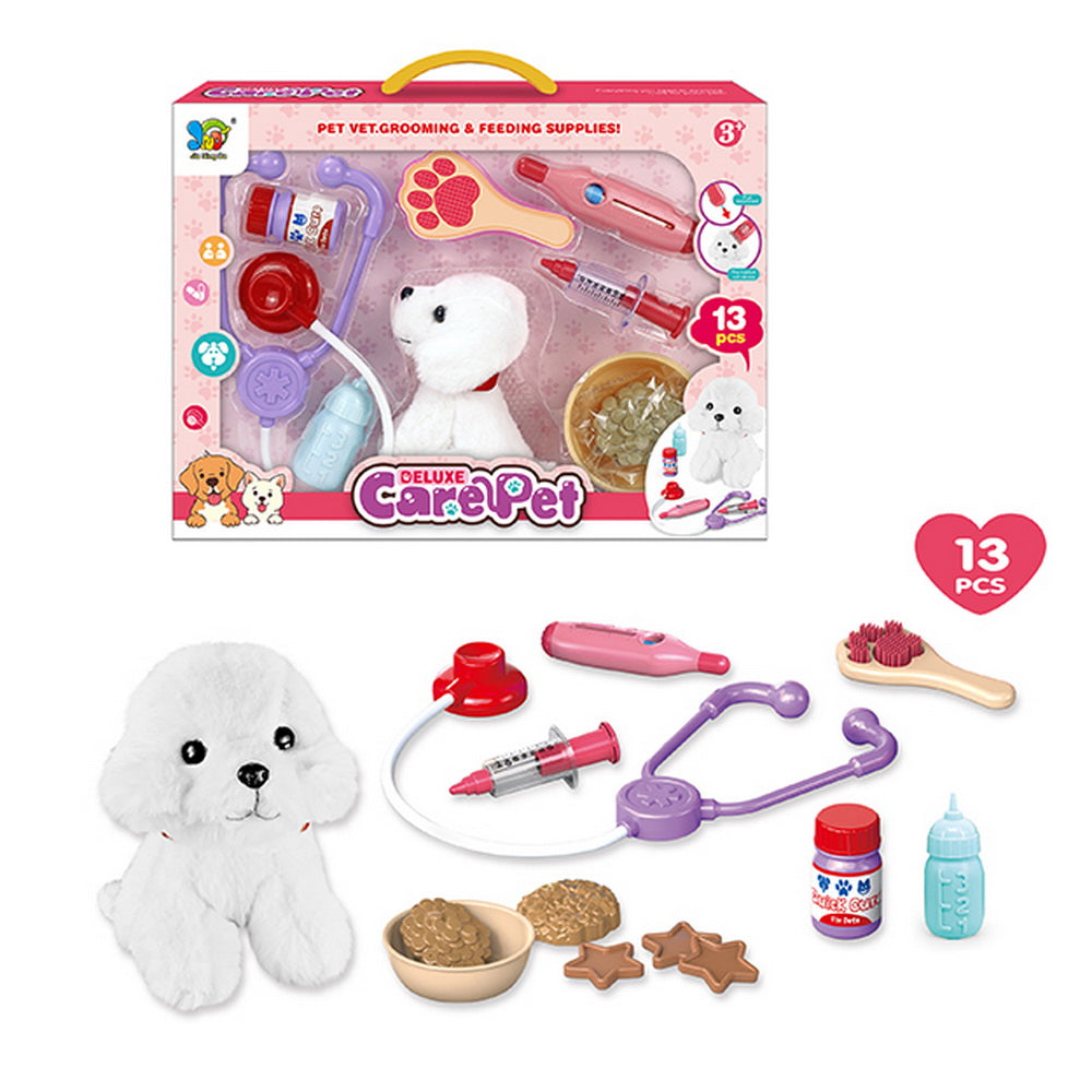 Set Veterinaria Perrito 13 Pcs Juego de Roles Médico 3+