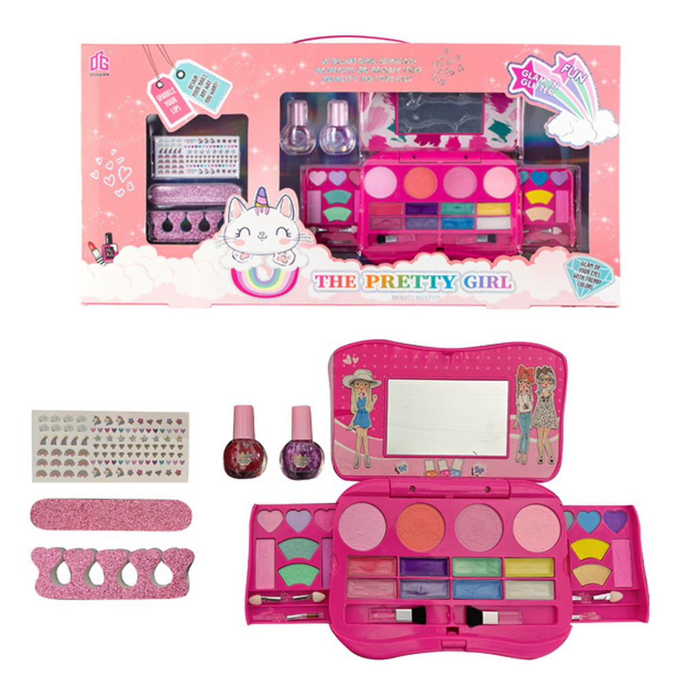 Set Maquillaje Glam The Pretty Girl con Esmaltes y Accesorios