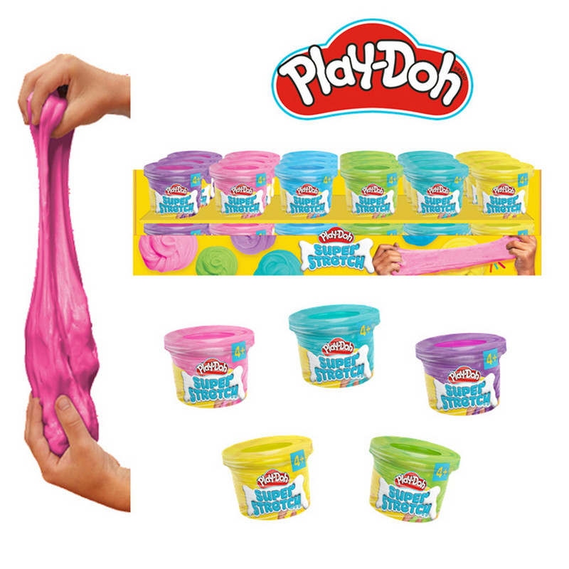 Play-Doh Slime Súper Stretch 85gr – Masa Elástica Sensorial