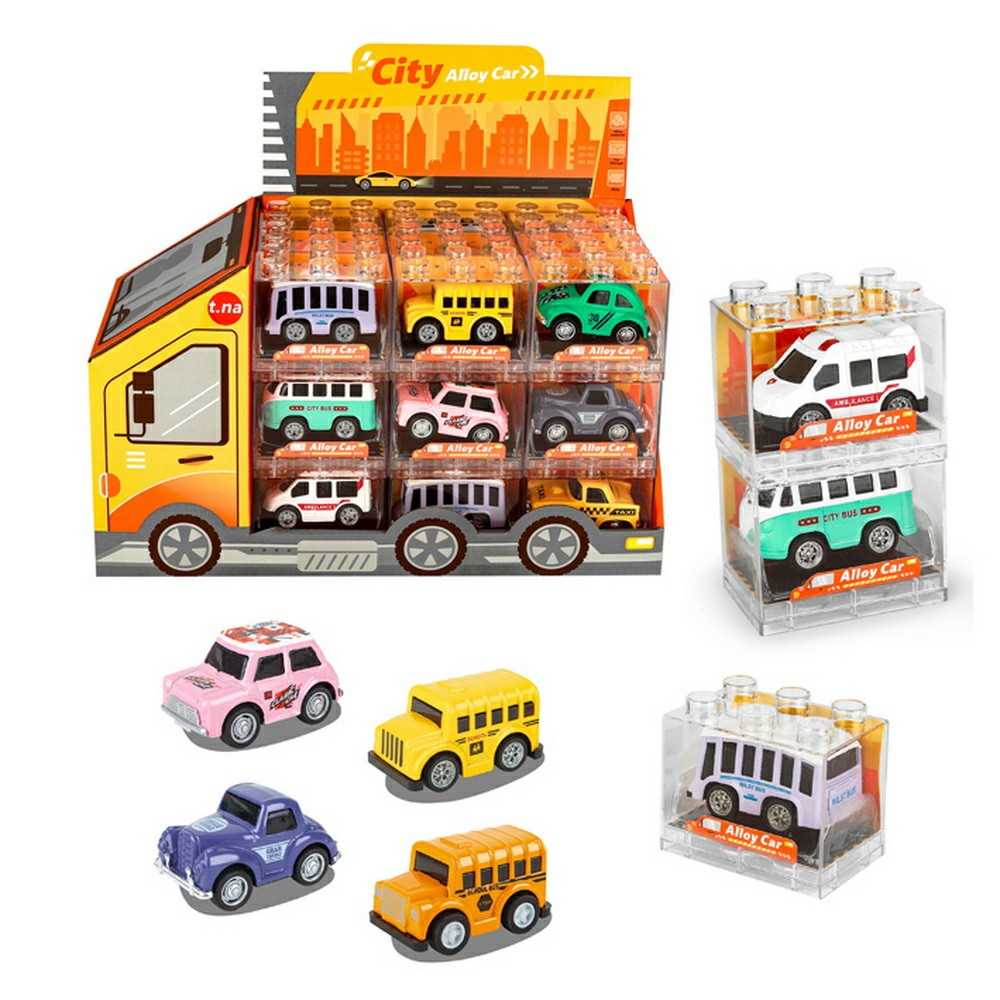 Mini Auto Metálico a Fricción en Caja Acrílico – Coleccionable