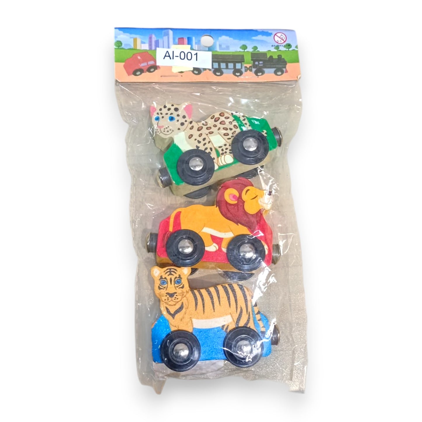 Set de 3 Animales de Madera con Imanes | Juguete Infantil Educativo