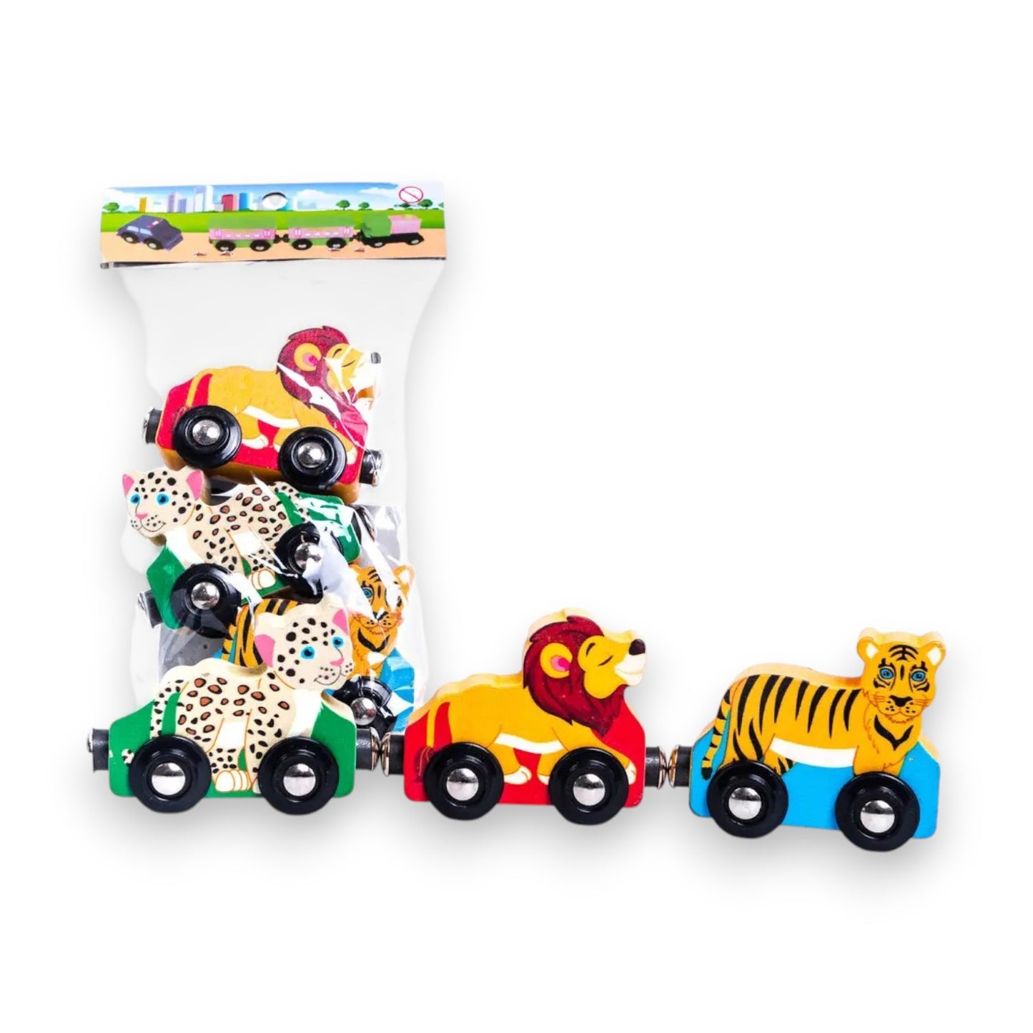 Set de 3 Animales de Madera con Imanes | Juguete Infantil Educativo