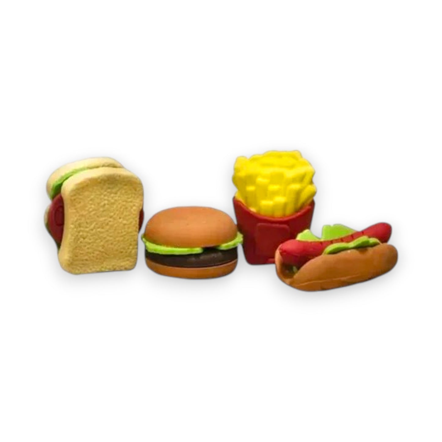 Set de 5 Gomas de Borrar con Diseño de Comida
