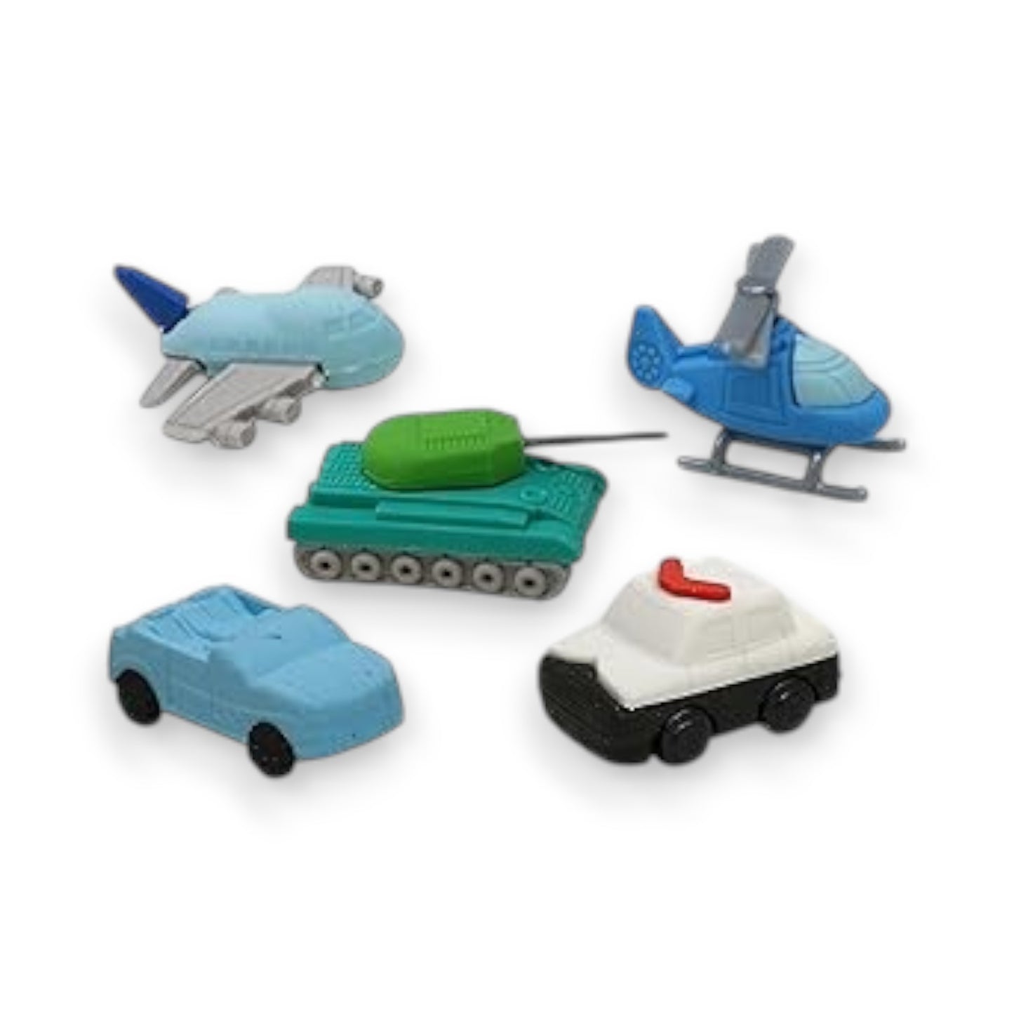 Set de 4 Gomas de Borrar con Diseño de Vehículos