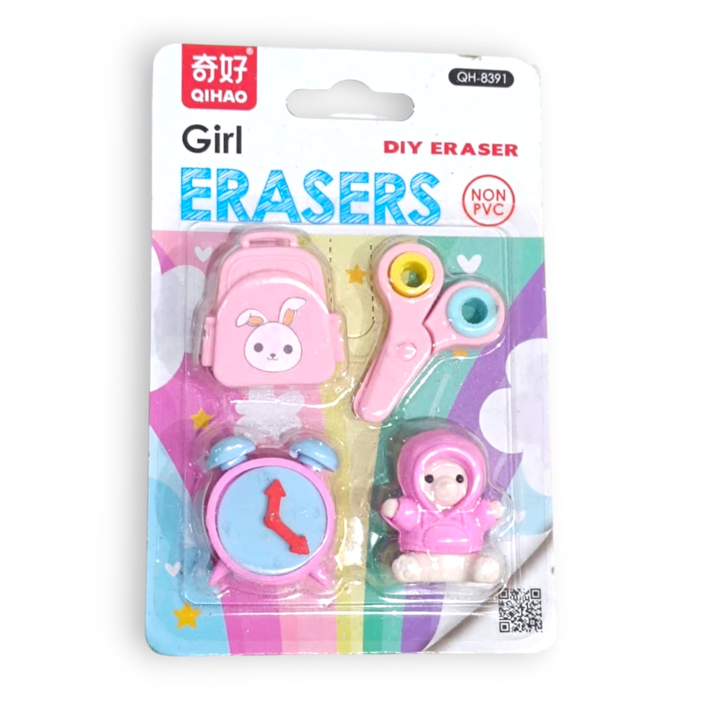 Set de 4 Gomas de Borrar con Diseño de Princesa