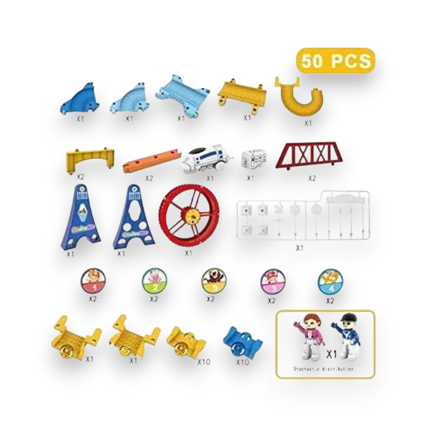Set de Juego Ferris Wheel con Tren Eléctrico - 50 Piezas