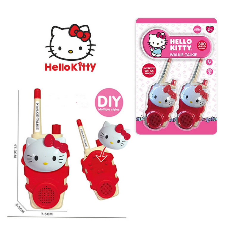 Walkie Talkie Hello Kitty Par – Alcance hasta 300 metros