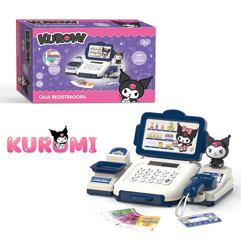 Caja Registradora Kuromi con Escáner y Dinero de Juguete