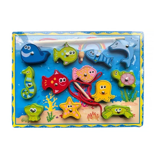 Juego Pesca Magnéticos Puzzle Rompecabeza Didactico Peces