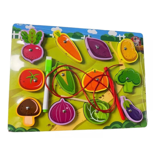 Juego De Pesca Magnéticos Puzzle Rompecabezas Verduras