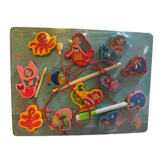 Juego Pesca Magnéticos Puzzle Rompecabezas Sirena