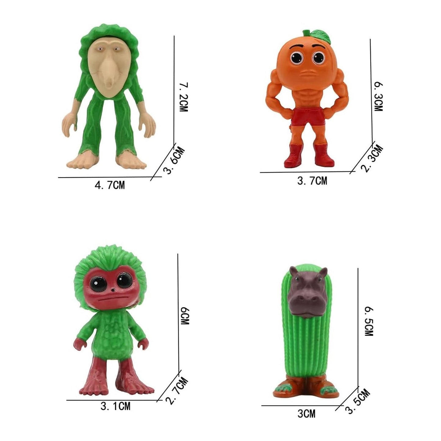 Brainrot Set 6 Figuras Colección Il Cacto Hipopotamo