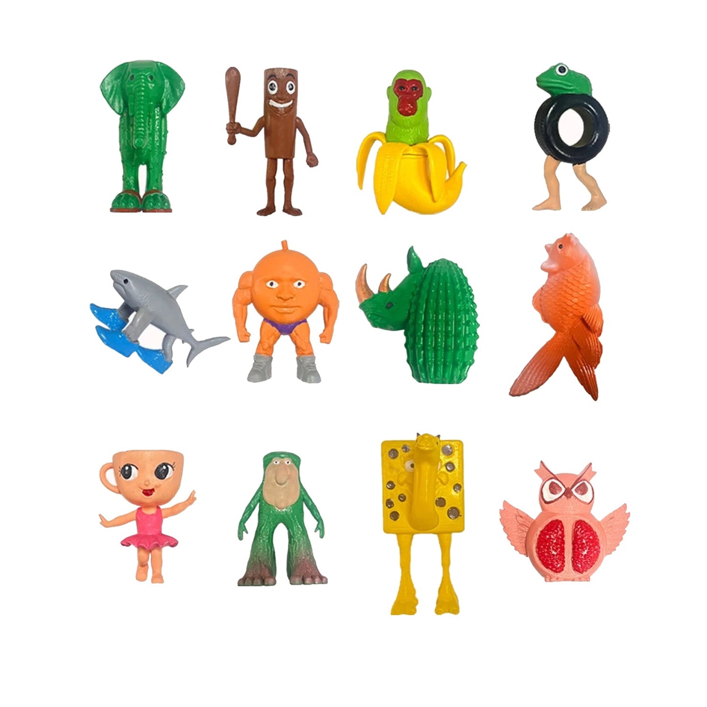 Brainrot Set 12 Figuras Colección Trulimero Trulicina Boneca Ambalabu