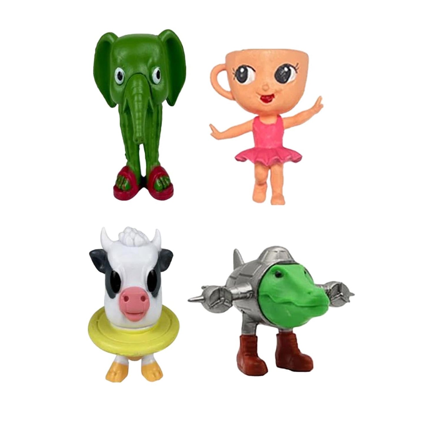 Brainrot Set 8 Figuras mini Colección Ballerina Cappucina Bombardiro Crocodilo