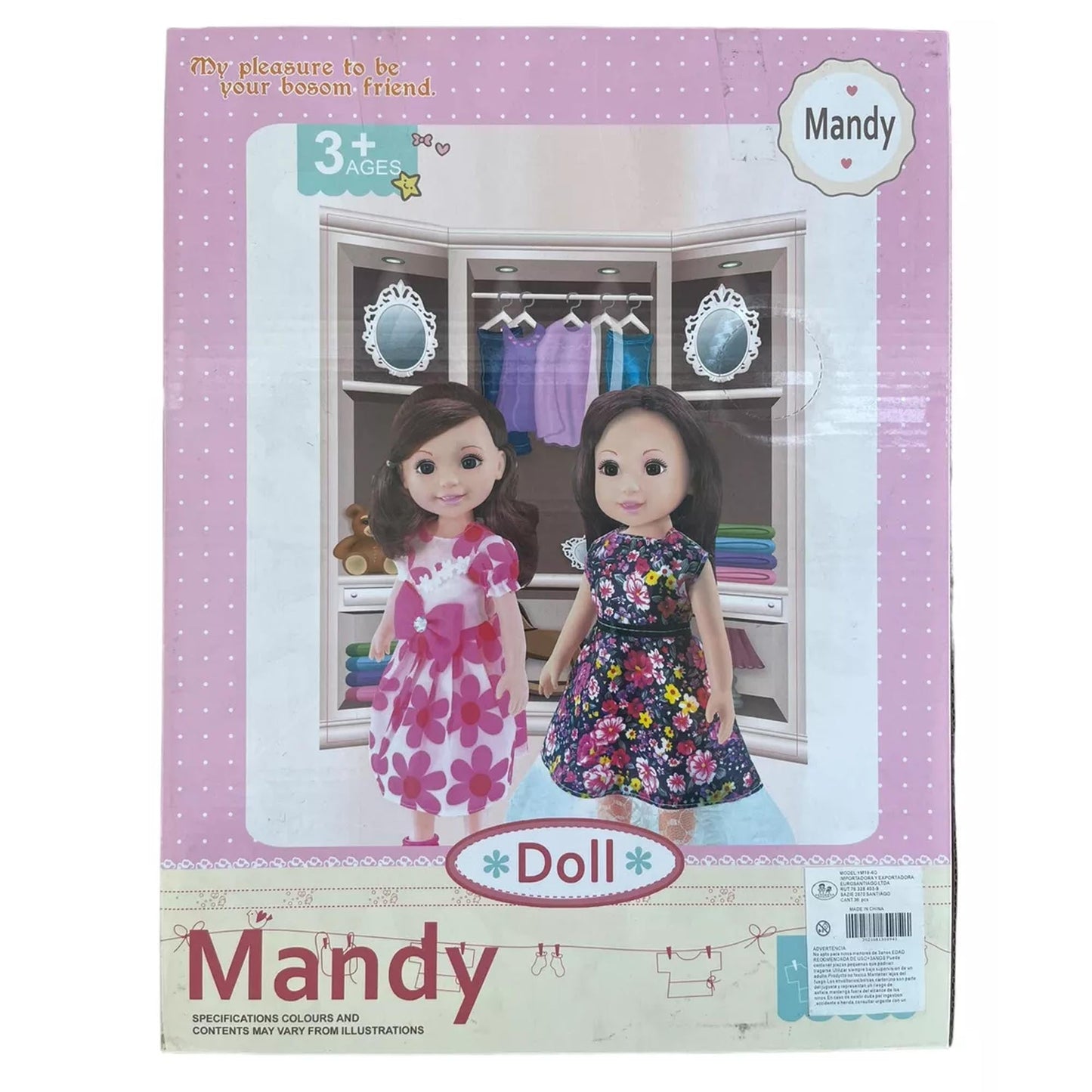 Muñeca Mandy Con Sonidos, Accesorios Y Maquillaje