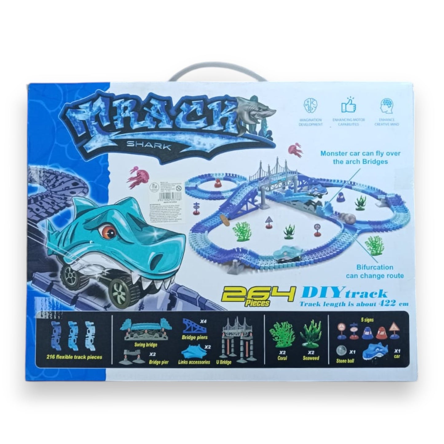 Pista de Auto Tiburón Shark Eléctrica para Niños