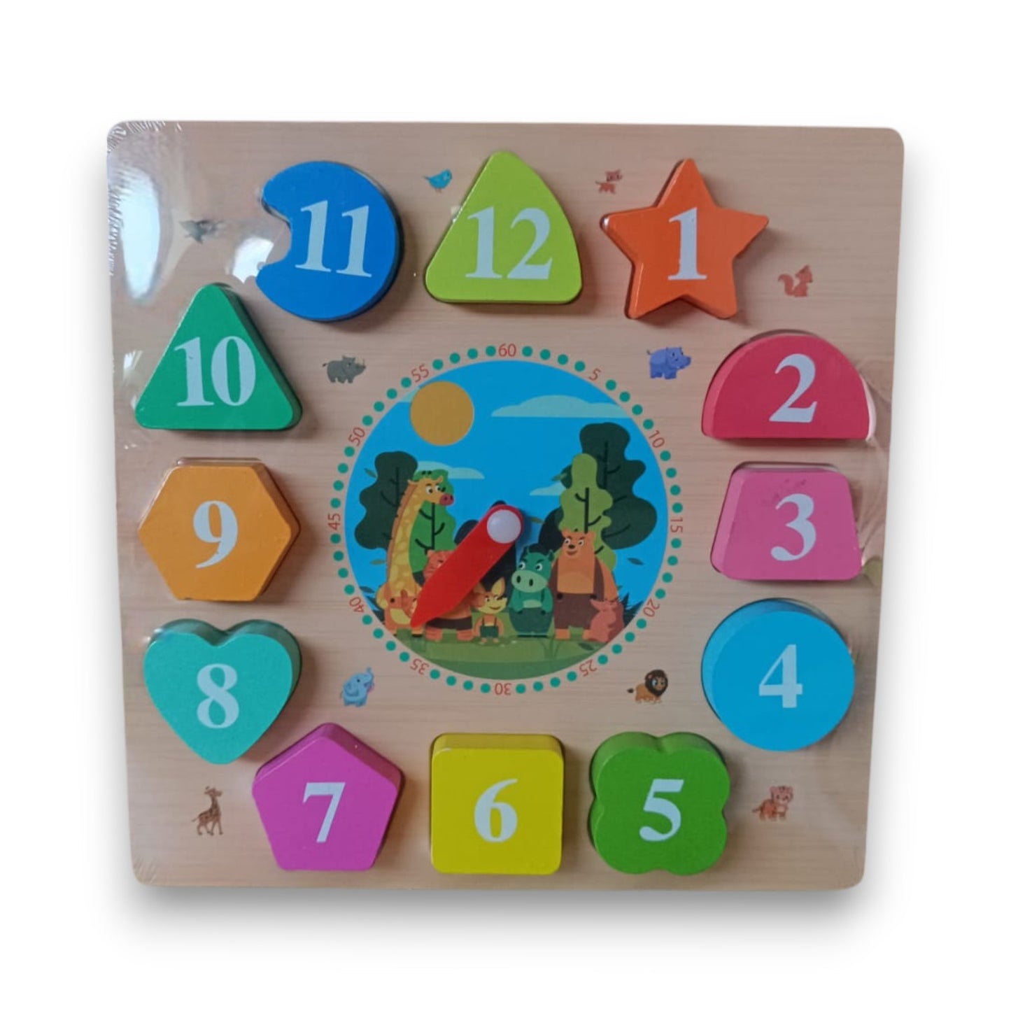 Reloj Rompecabezas de Madera 12 Piezas