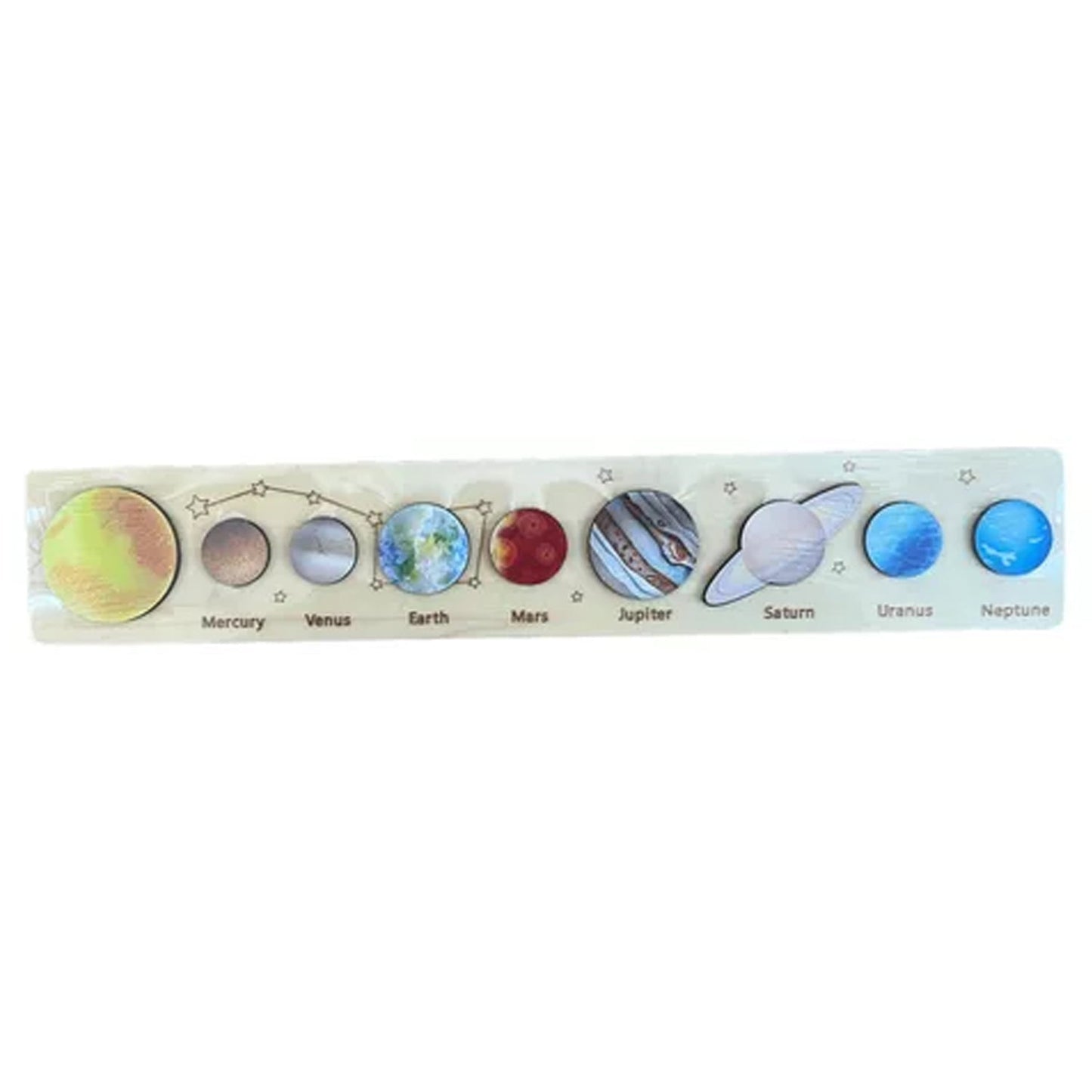 Rompecabezas Generico Madera Espacial Sistema Solar Niños