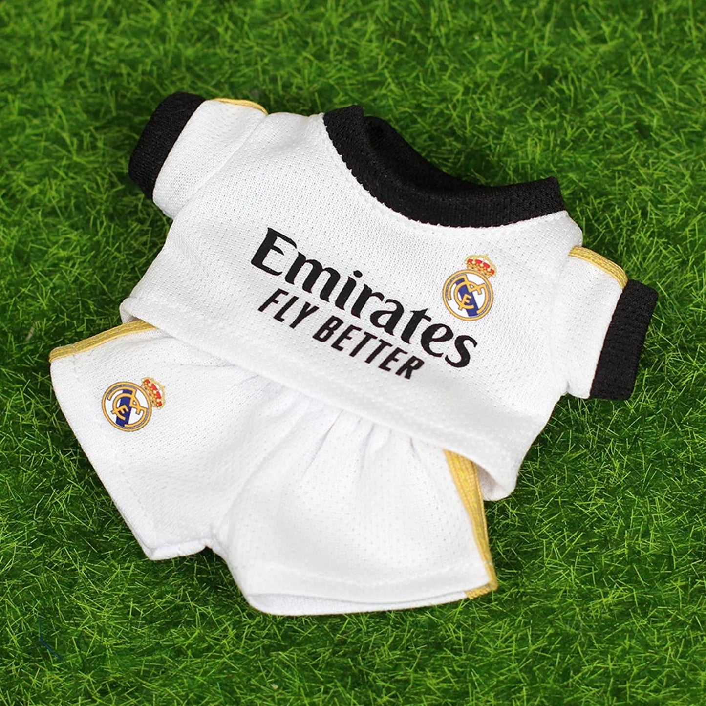 Ropa de muñeco Labubu de 17cm conjunto de serie de fútbol Real madrid/argentina