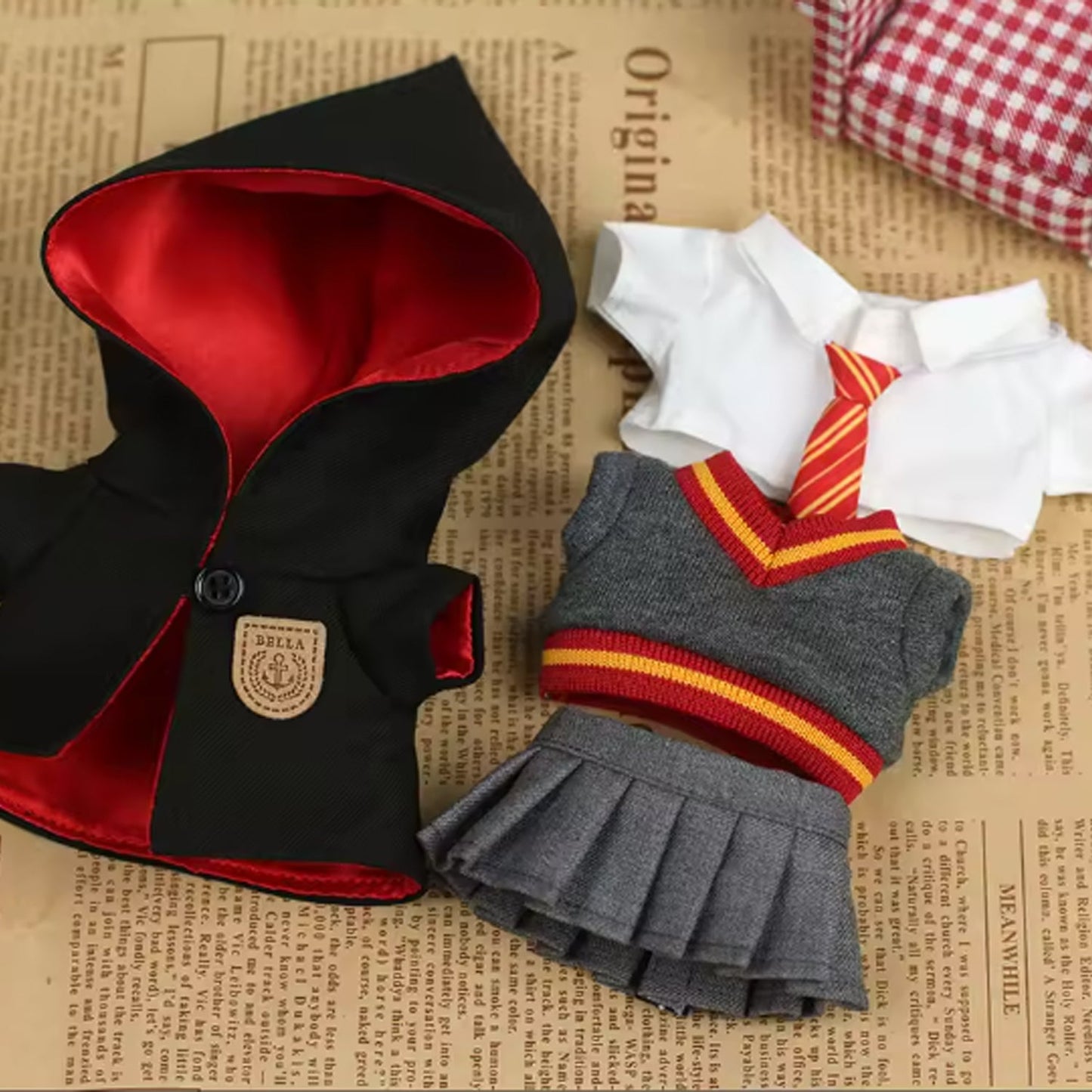 Ropa de Labubu Traje de Hogwarts, Slytherin - Gryffindor