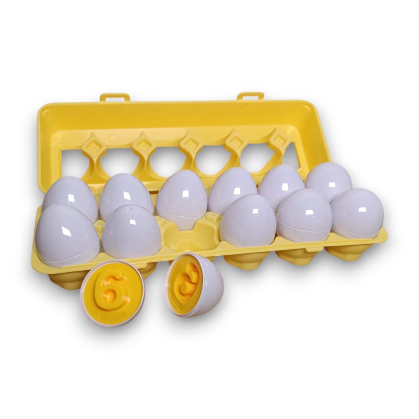 Huevos Encajes de Números y Colores 12un