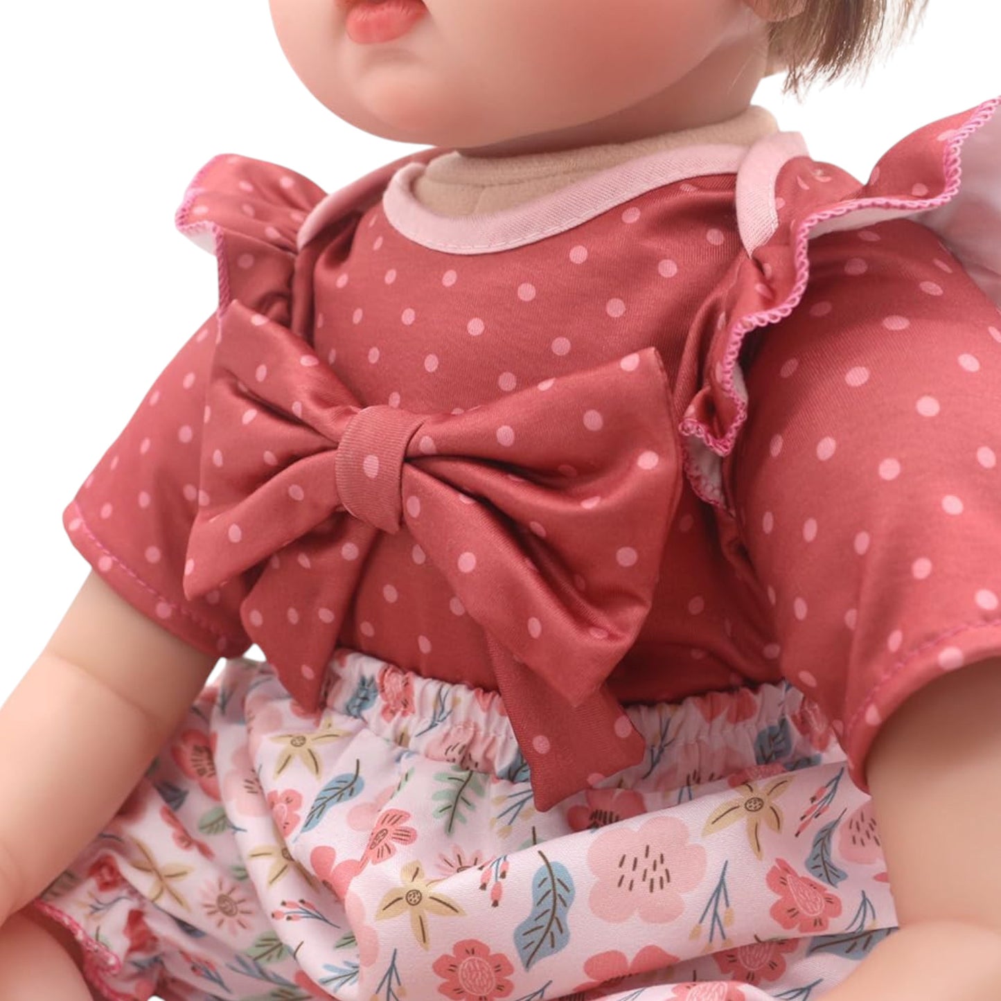 Conjunto de Bebé Reborn Diseño Rosa y Cintillo | 30-50 cm