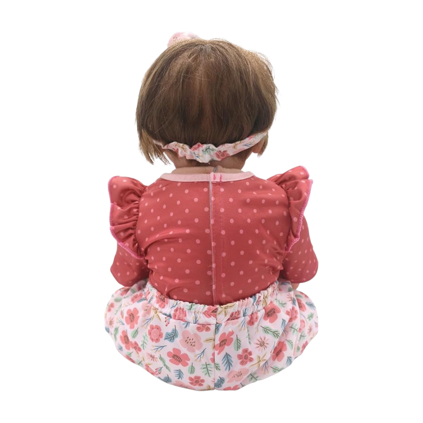 Conjunto de Bebé Reborn Diseño Rosa y Cintillo | 30-50 cm
