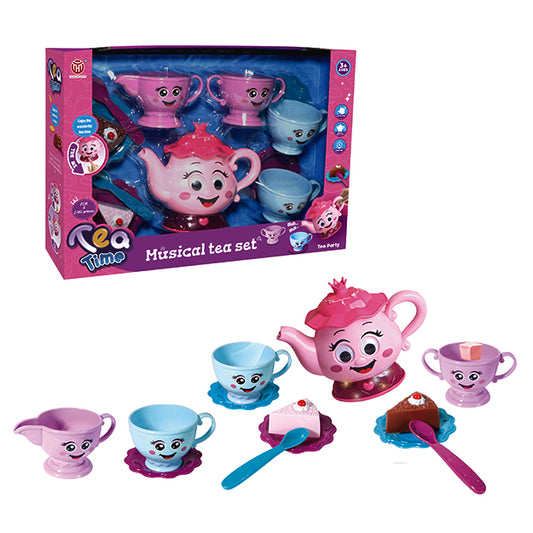 Set de Té Musical Infantil con Caras Divertidas