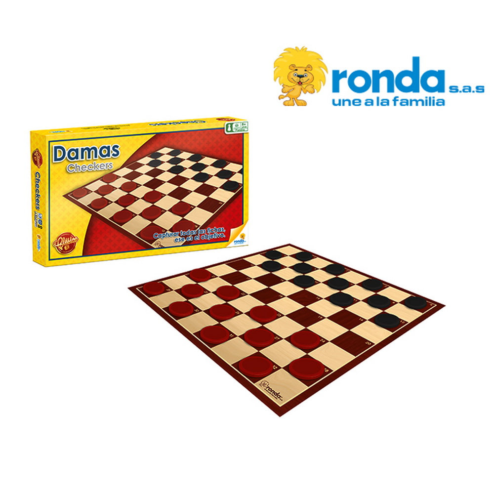 Damas Clásico Juego de Mesa Familiar Checkers