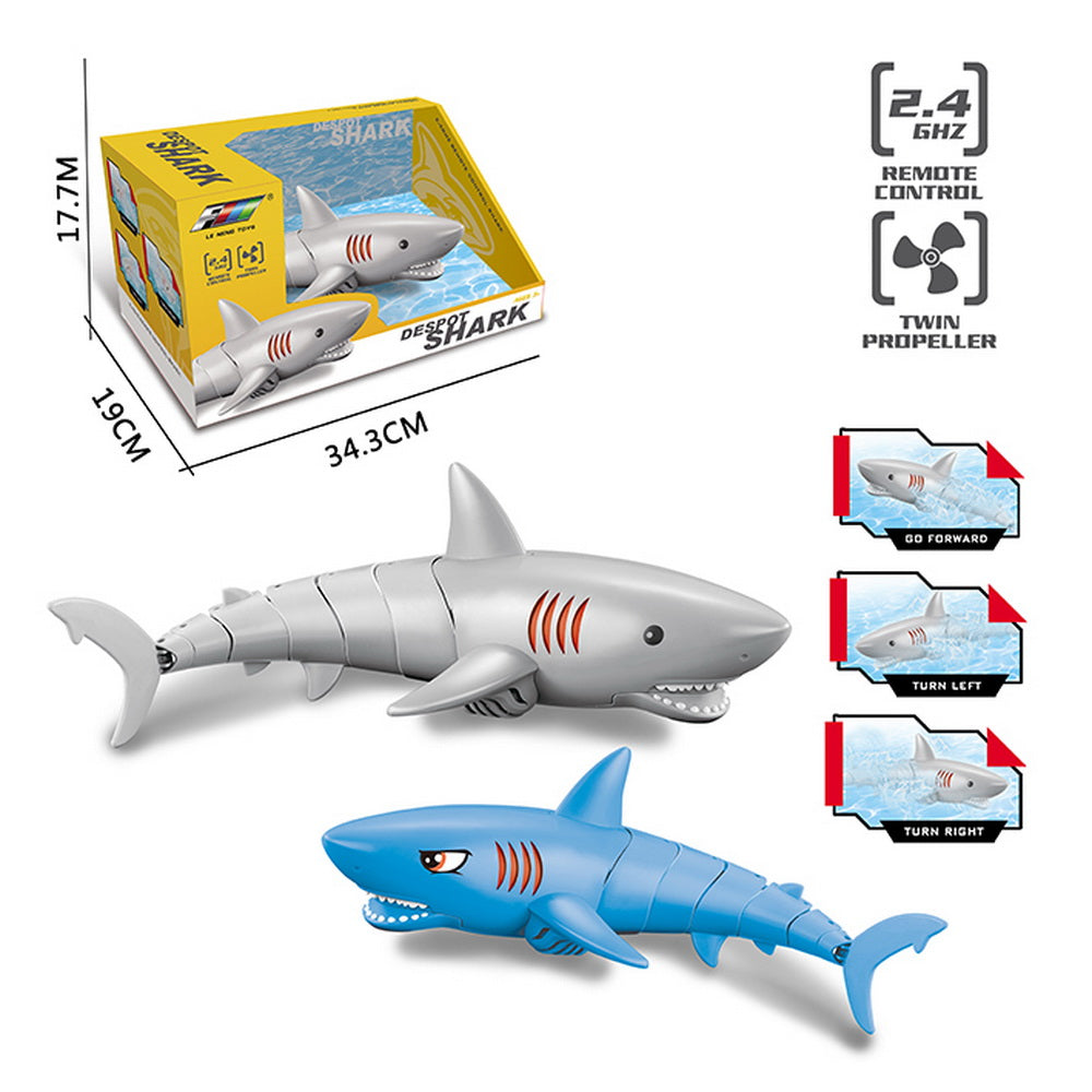 Tiburón Radio Control Agua 2.4GHz Doble Hélice 34cm