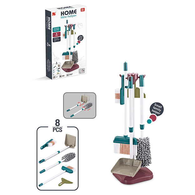 Set de Limpieza Infantil 8 Piezas con Soporte
