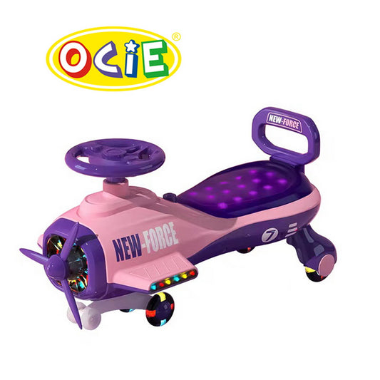 Correpasillo Avión Rosa New Force con Luces LED