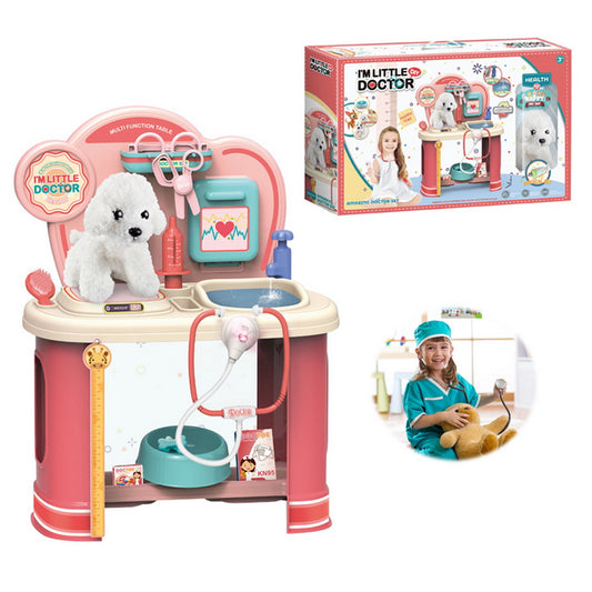Mesa Set Veterinaria I'm Little Doctor con Perrito Peluche