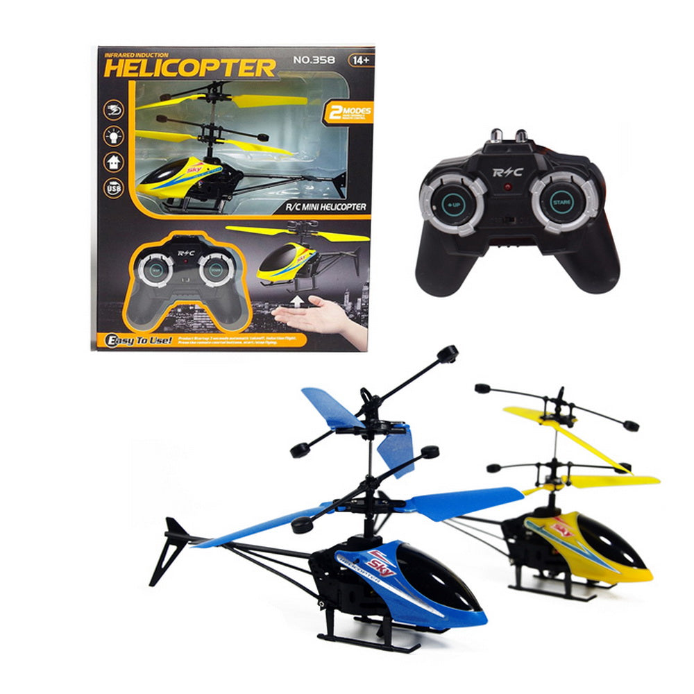 Helicóptero Radio Control Mini RC 2 Modos Carga USB