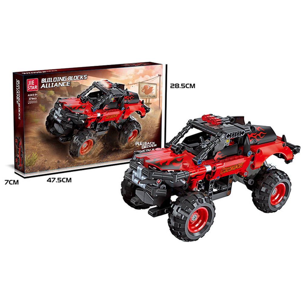 Mecano Jeep 4x4 para Armar 374 Piezas Pullback Alliance