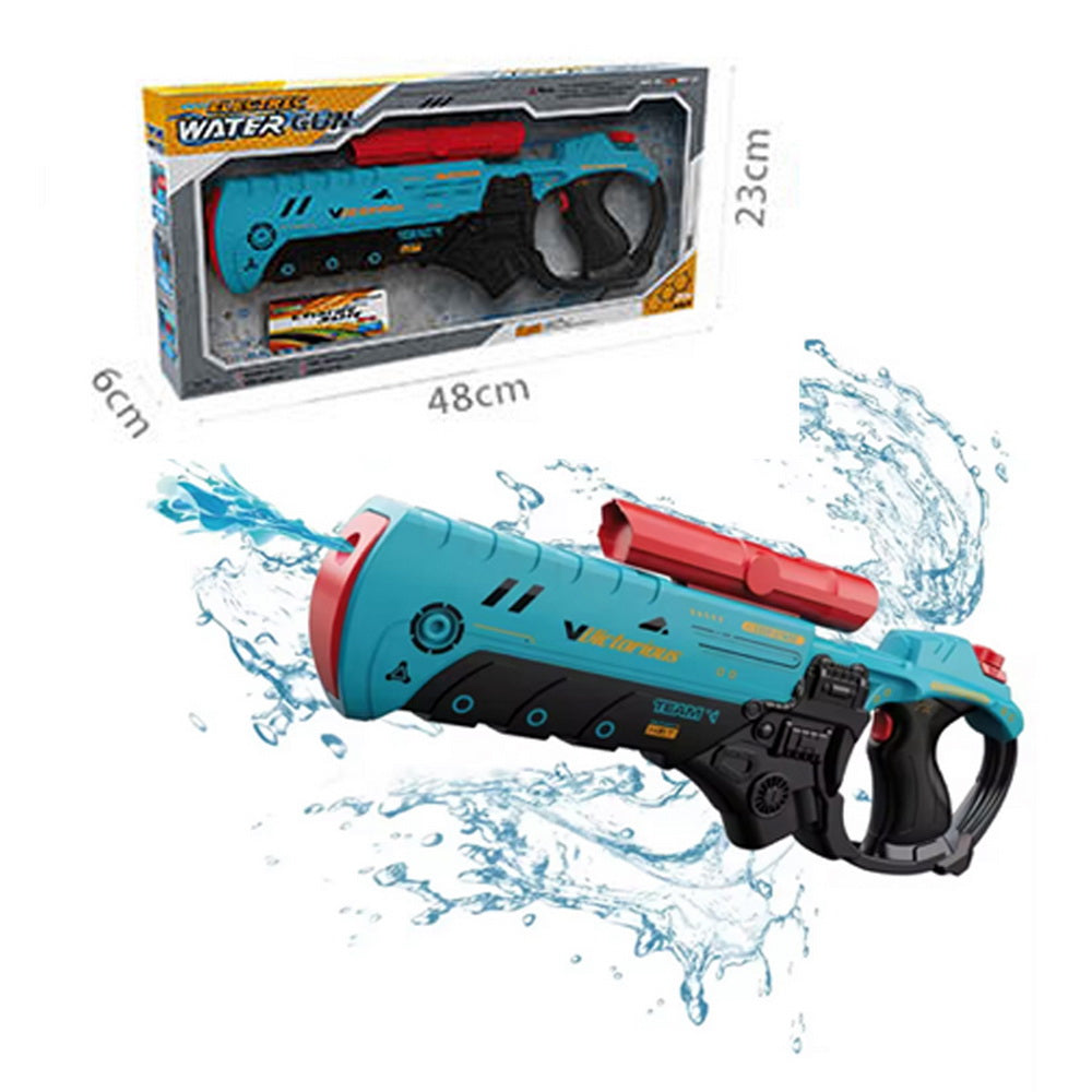 Pistola de Agua Eléctrica 48cm Azul Roja - Electric Water Gun