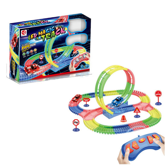 Pista Luminosa LED Magic Track 144 Piezas Radio Control