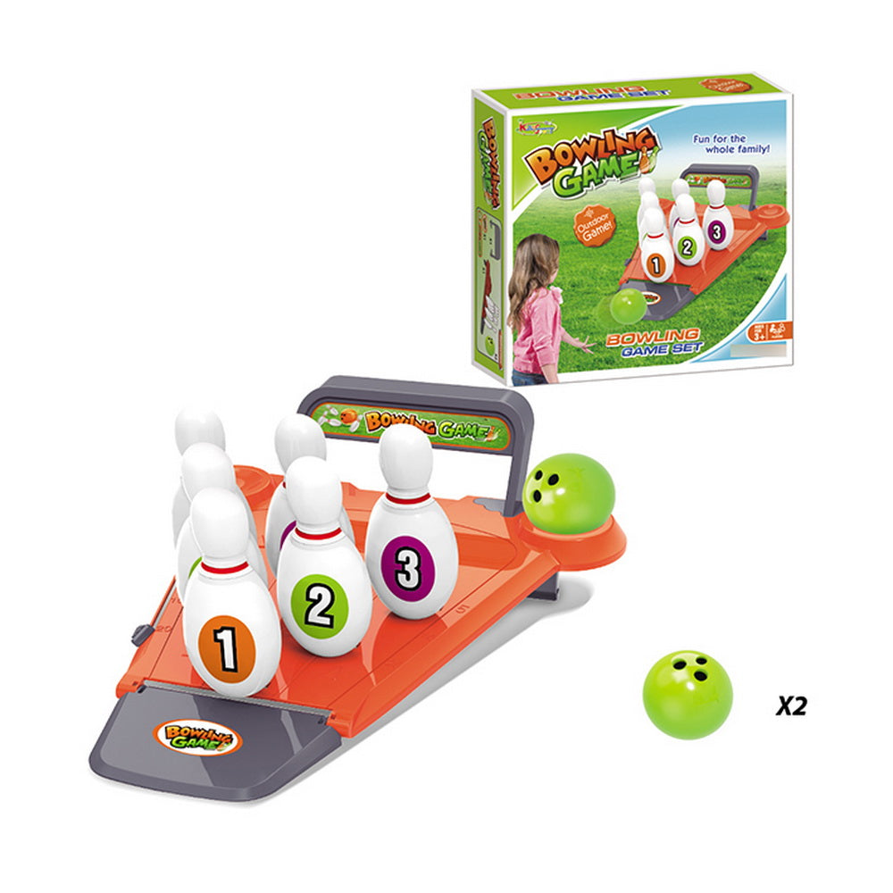 Bowling Infantil con Rampa Lanzadora 6 Pinos y 2 Pelotas