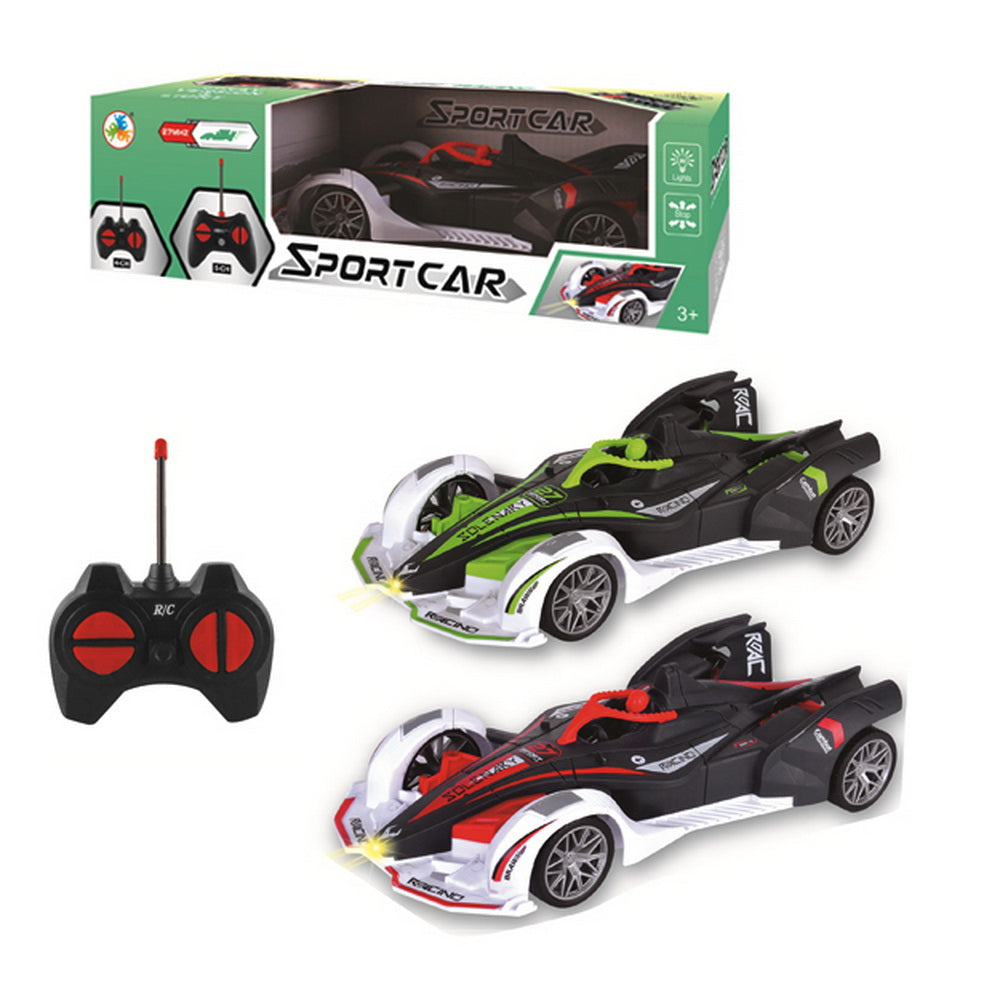 Auto SportCar Radio Control Fórmula con Luces RC 3+