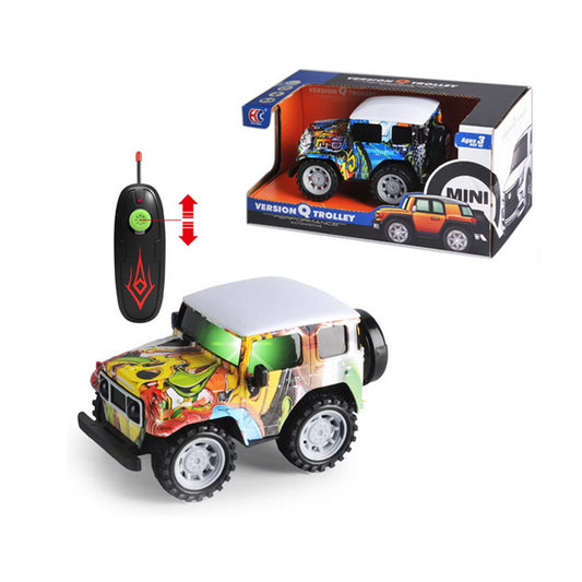 Jeep Radio Control Mini Todo Terreno Diseño Graffiti 3+