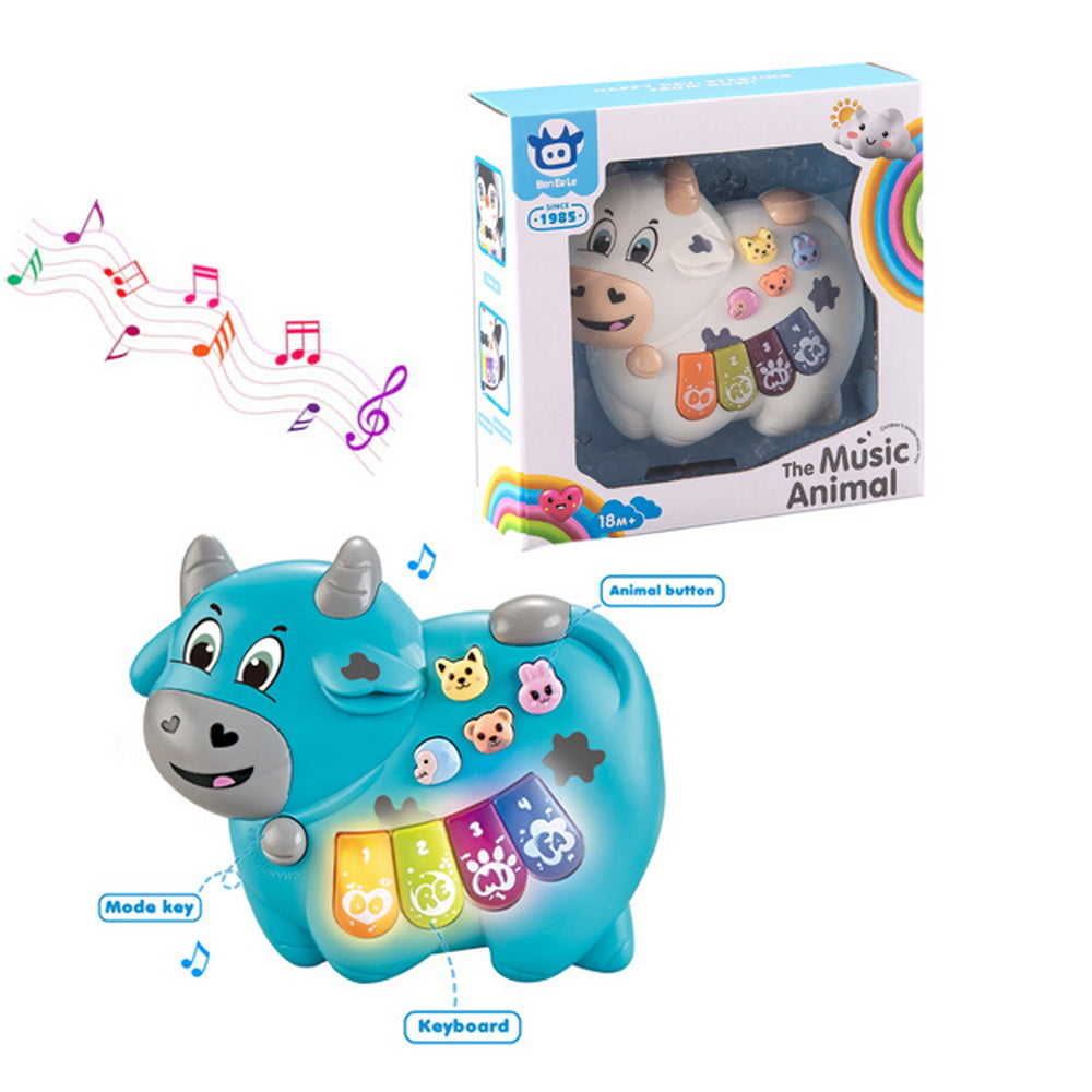 Piano Vaquita Musical Infantil con Luces y Sonidos 18m+