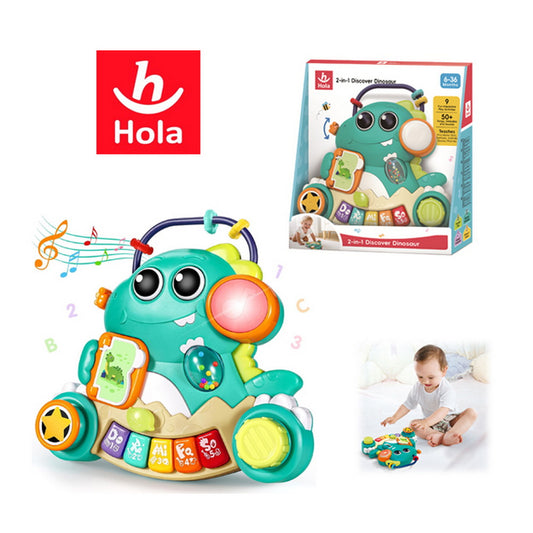 Panel Dinosaurio Discover 2 en 1 Musical Actividades 6-36m