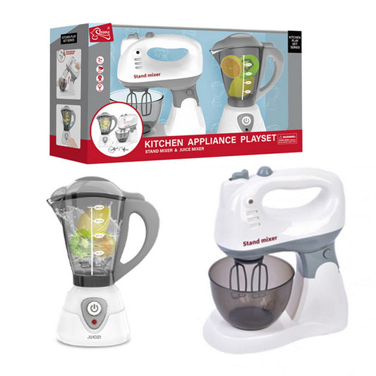 Set Batidora y Juguera de Juguete a Pilas Kitchen Playset 3+