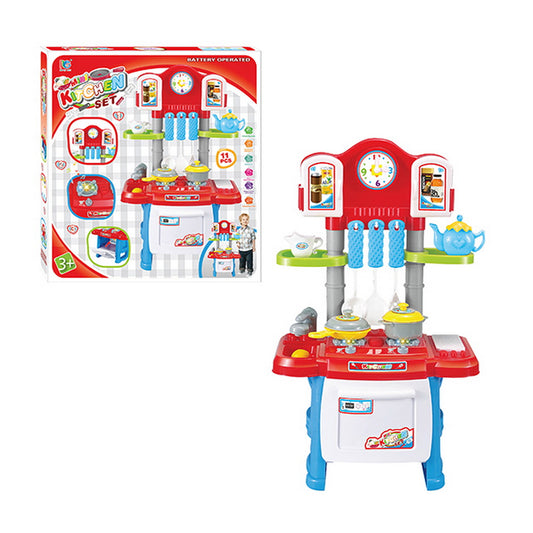 Cocina de Juguete Mini Kitchen Set 32 Accesorios a Pilas