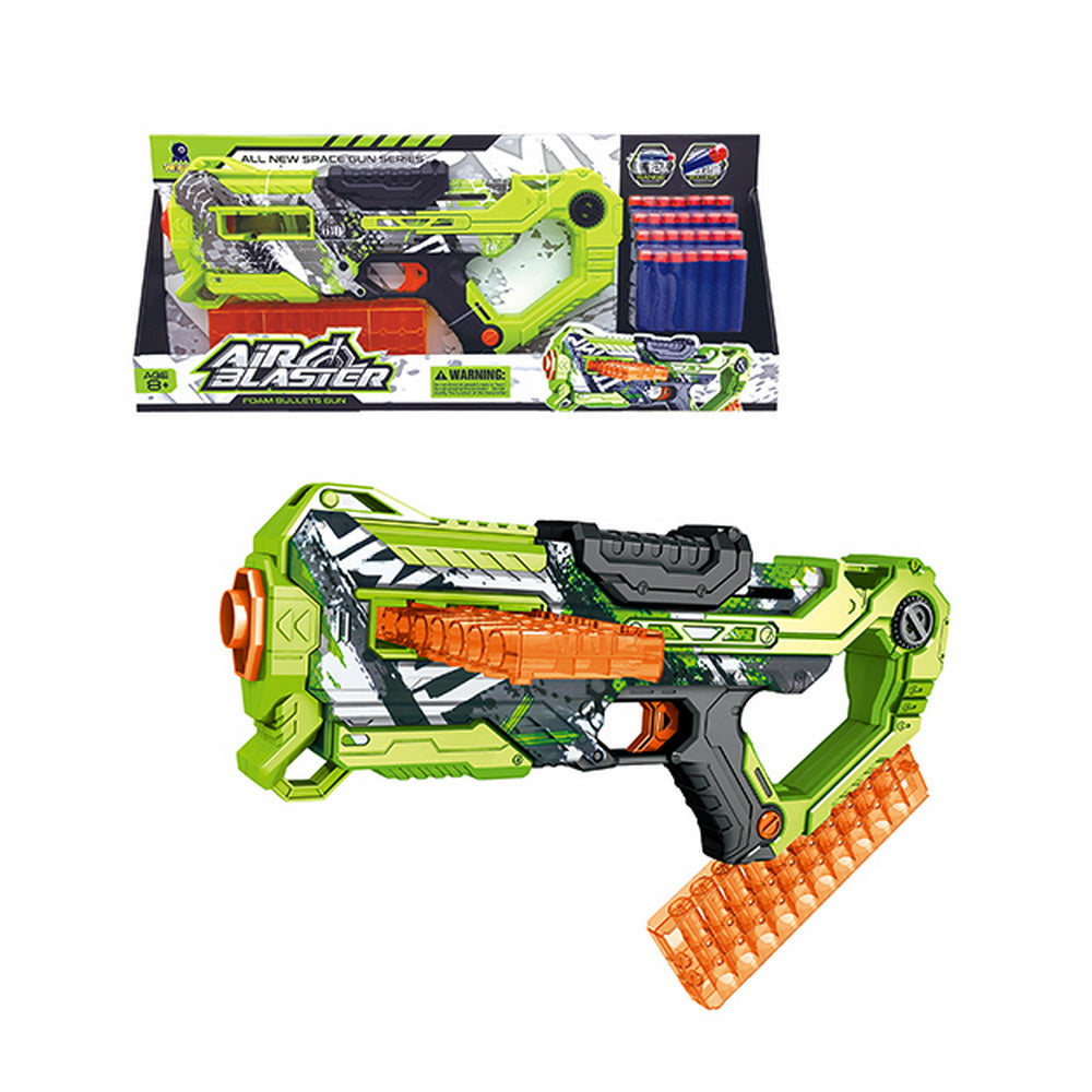 Pistola Lanza Dardos Soft Air Blaster 28 Tiros Cargador