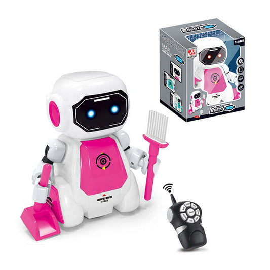 Robotina Aseo a Pilas con Control Remoto Rosa LED Robot Go