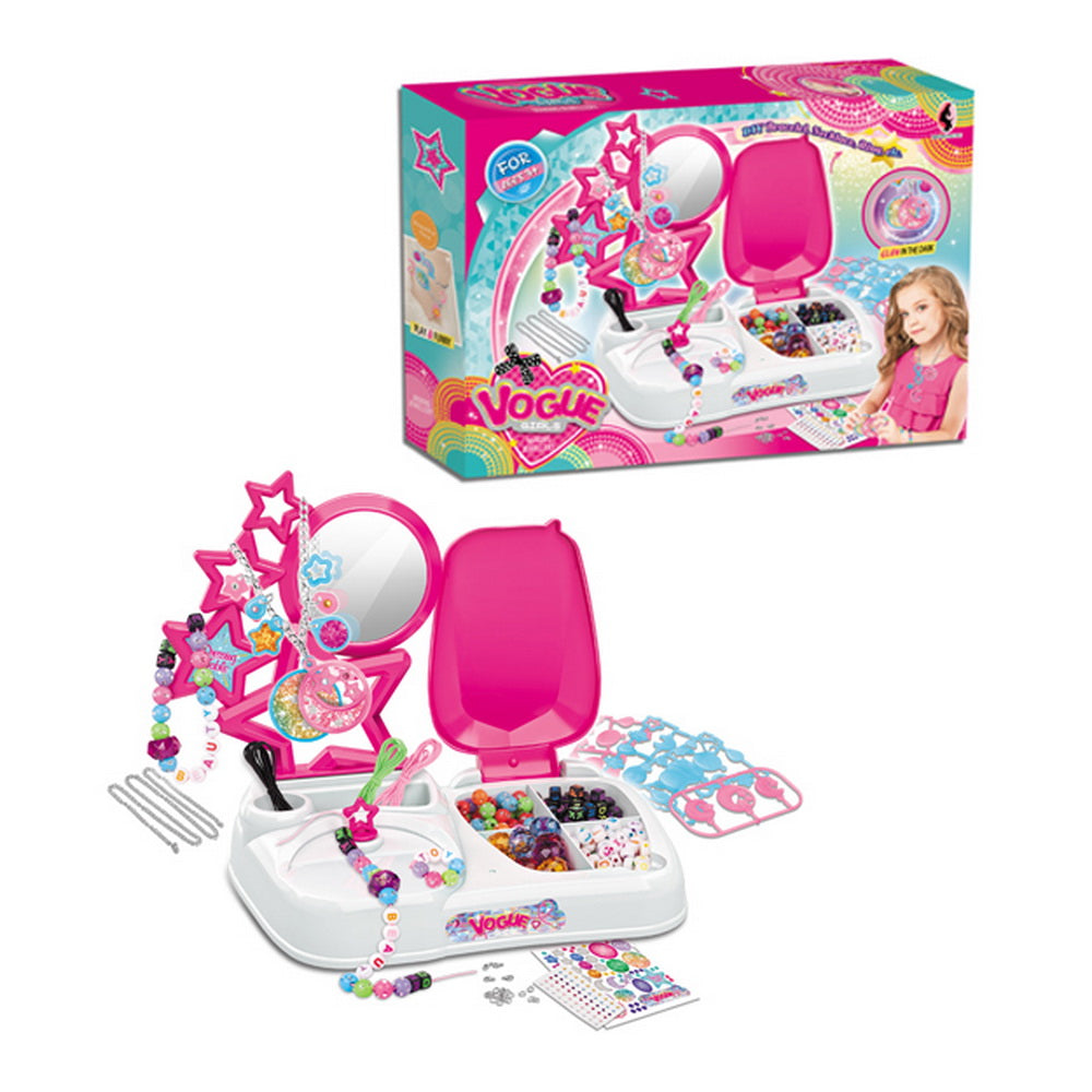 Máquina Hacer Pulseras Vogue DIY Beads Station con Espejo